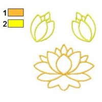 Flower Ornament Embroidery Design